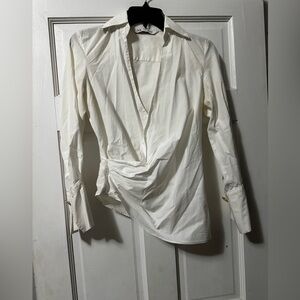 Zara white blouse